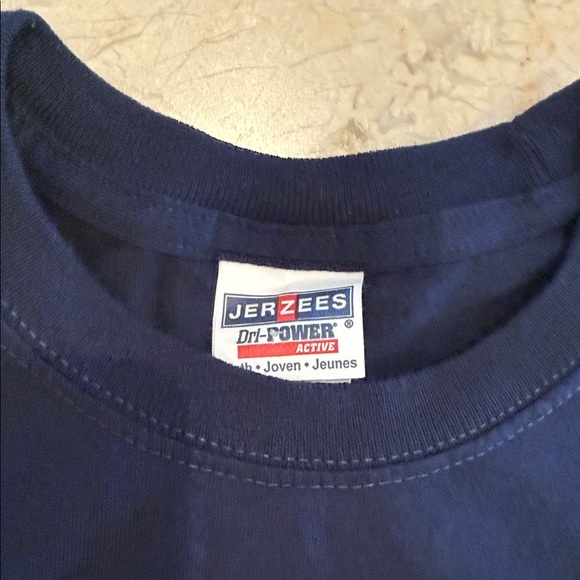 Jerzees Syracuse Orange  Kids T-Shirt - Dark Blue and Orange - Picture 2 of 7